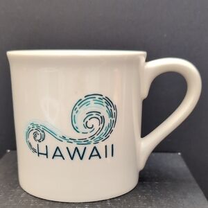 Starbucks 2013 Hawaii Blue/White Ceramic Coffee Mug.